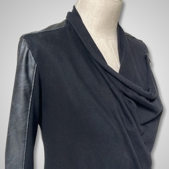 { Blank NYC } - Asymmetrical Zip-Up Jacket - Picture 3 of 4